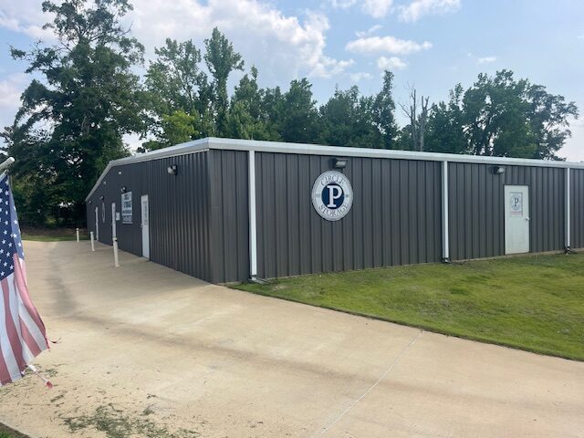 Exterior view of the Circle P Storage facility building